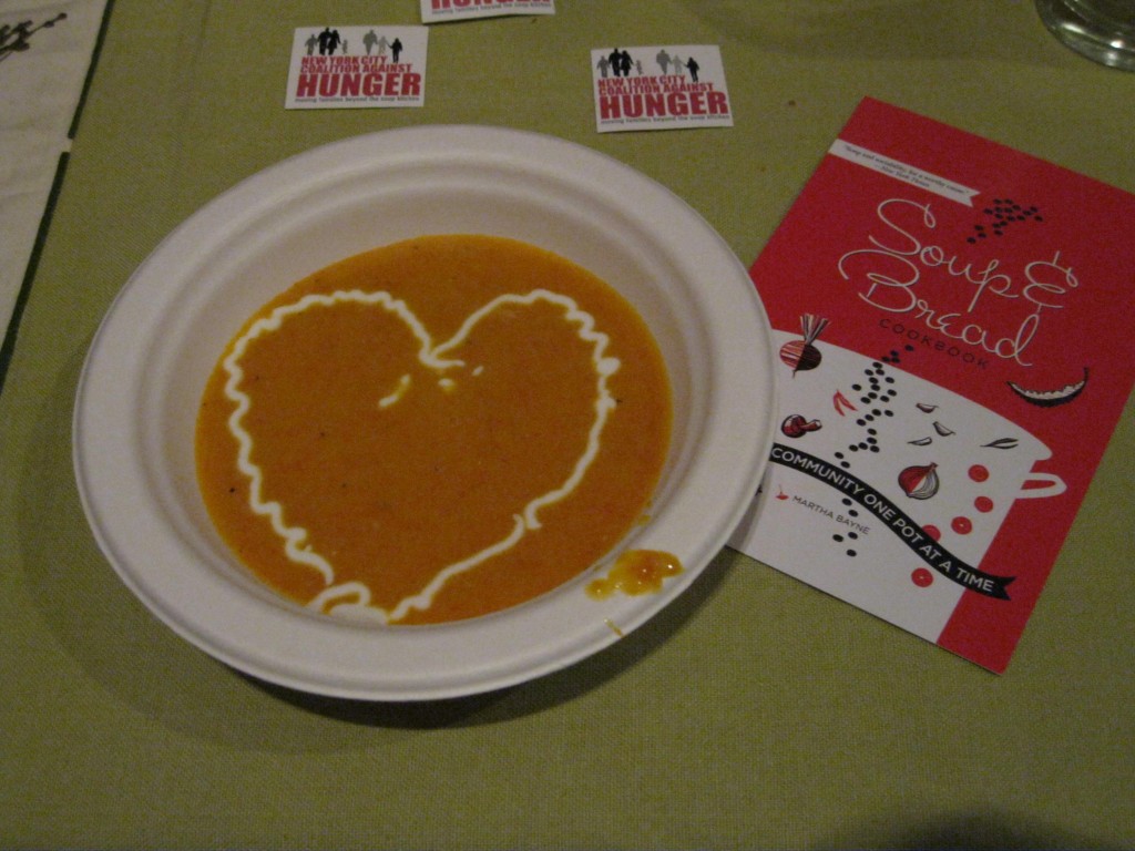 carrot-ginger soup, with love
